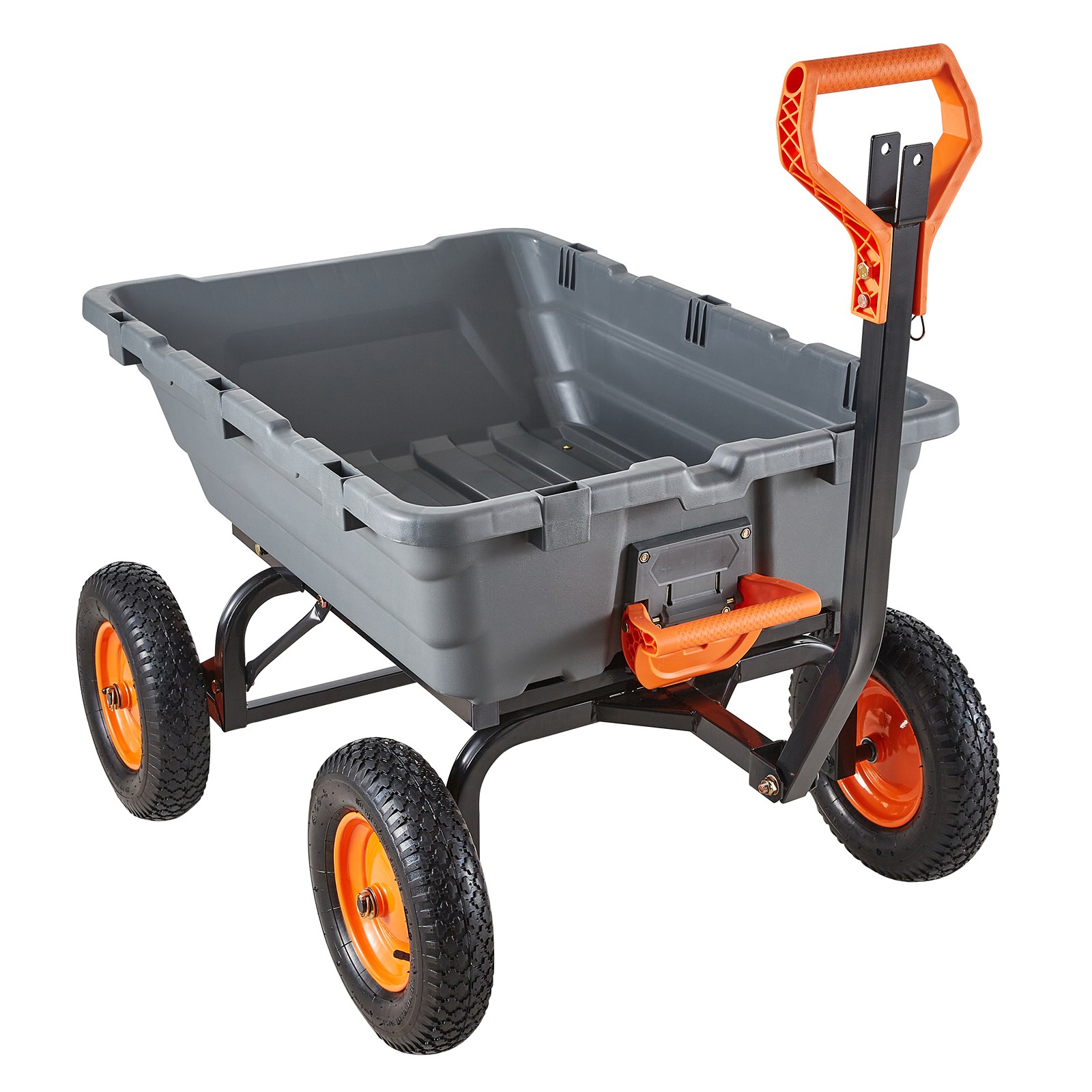 Uimoso Garden Dump Cart 1500lbs Capacity with 90° Quick-Dump Feature