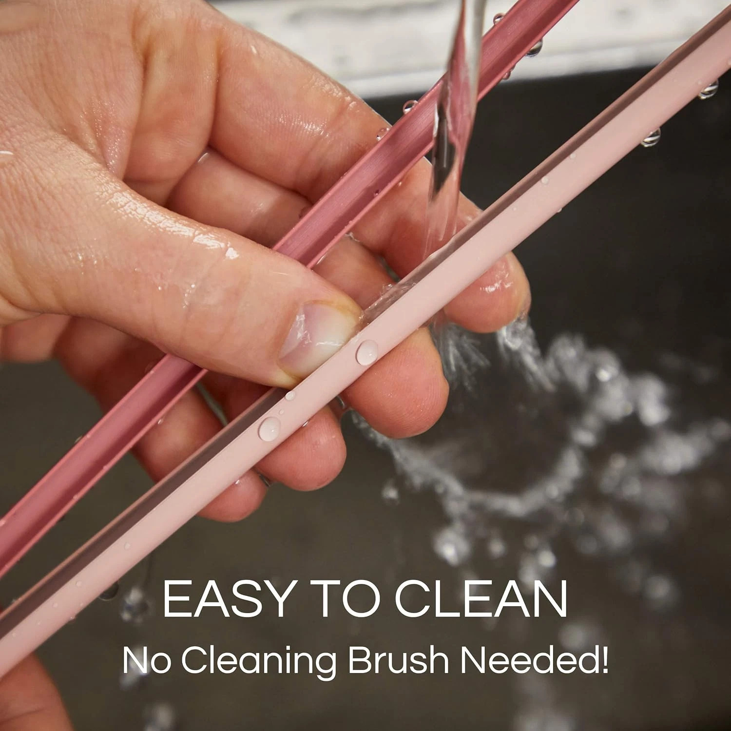 Rain Straw – Easy Clean Reusable Straws That Snap Open for Easy Cleaning 5 pk