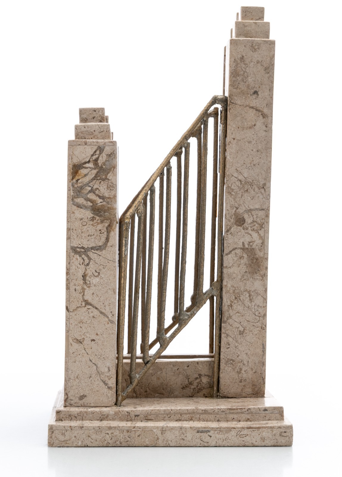 O.C. Tanner Display for Unknown Award Plaque of a Bridge / Staircase 11″ 3.5lbs