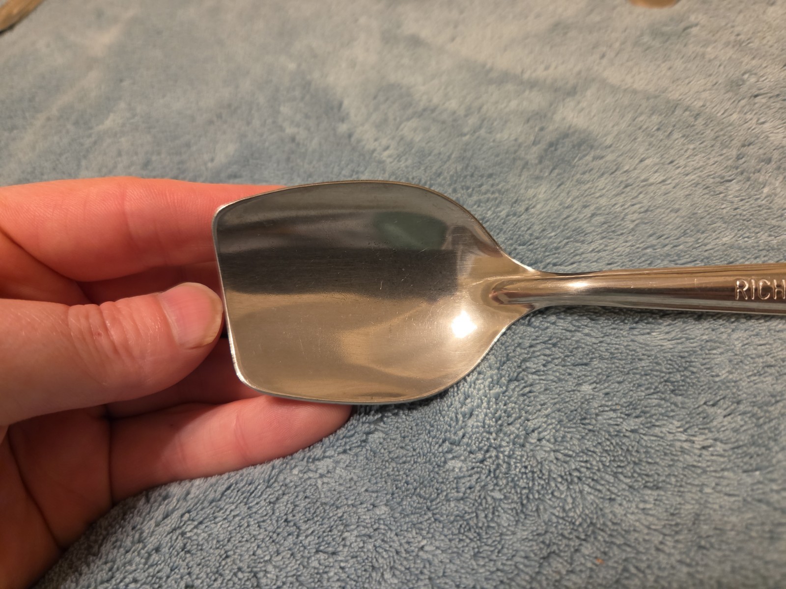 Lot Of 6 Richcraft Stainless Steel Serving Spoons 8.5” Made in USA