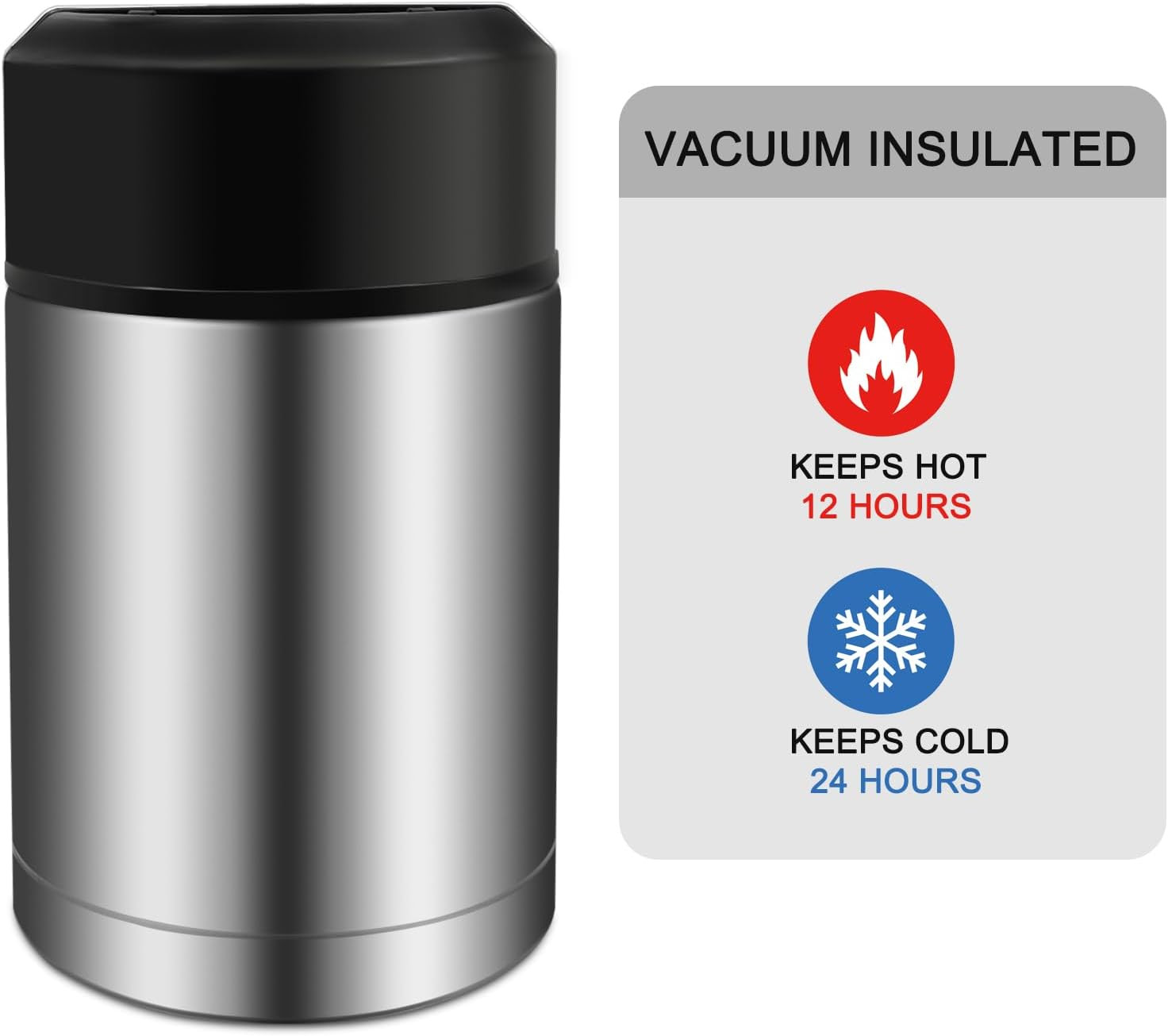 35Oz Soup Thermos, Stainless Steel Thermos for Hot Food, Wide Mouth Food Thermos