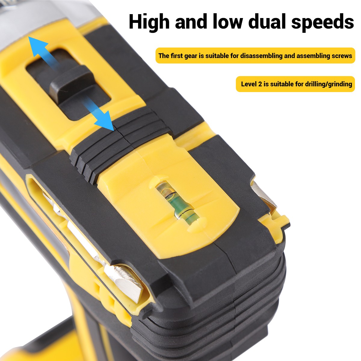 21-Volt Drill 2 Speed Electric Cordless Drill / Driver with Bits Set & Battery