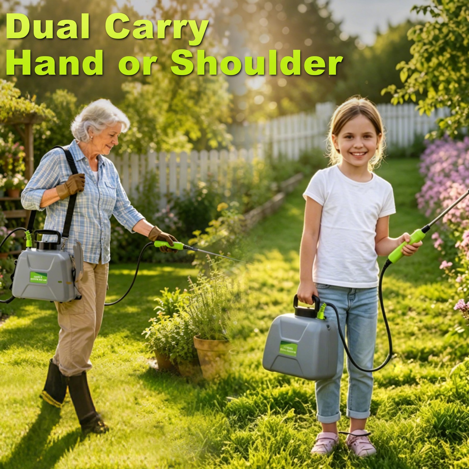 1.35 Gallon Battery Powered Sprayer, Covers 3,000 Sq Ft per 1.35GAL, Gary
