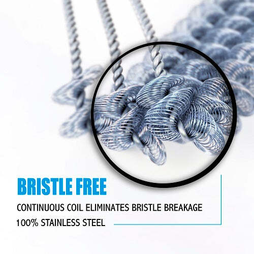 Kona Bristle-Free Grill Brush – Safe/Clean – Stainless Steel, 18″