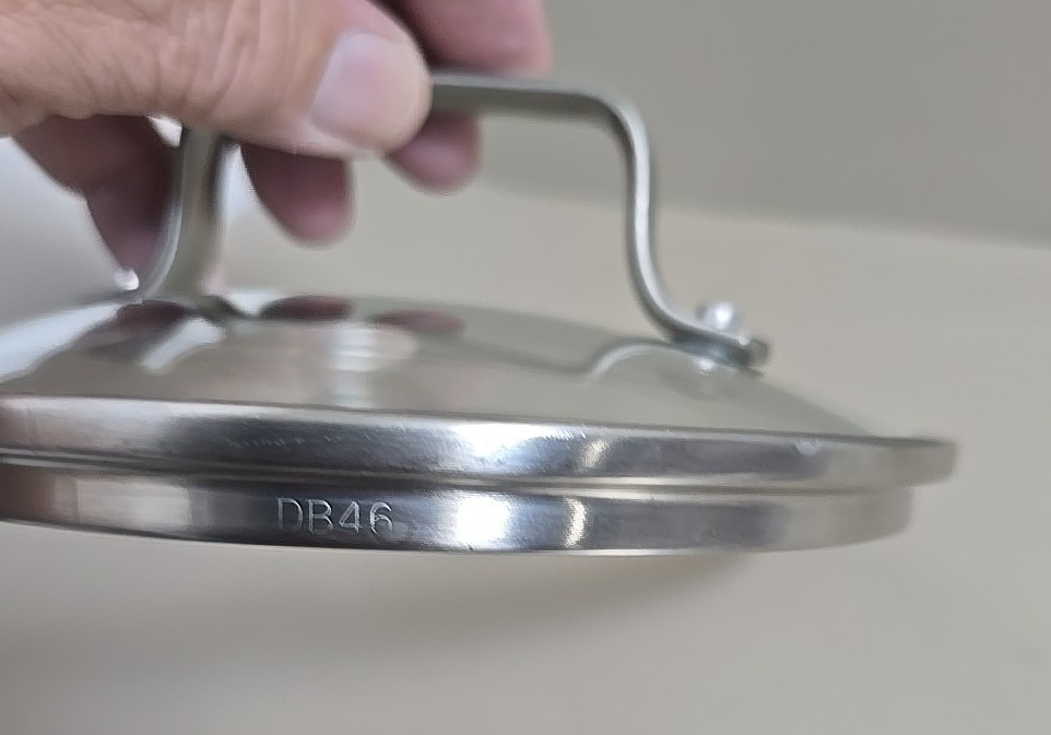 KitchenAid Glass Stainless Steel Pot Pan Lid Replacement 6 5/8 Outer 6 1/8 Inner