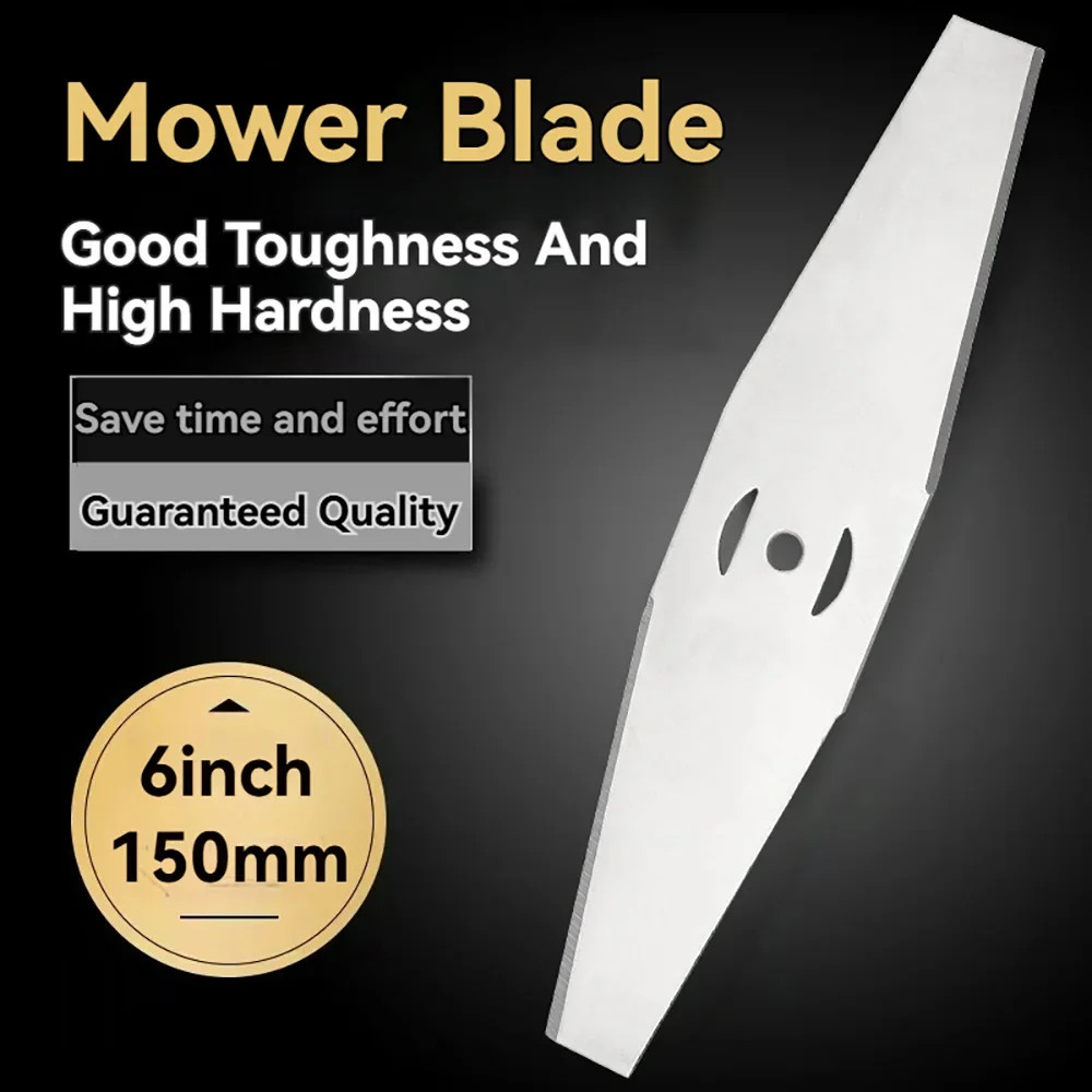 6PCS Metal Weed Eater Blades, Universal Fit Steel Cordless Grass Trimmer Replace