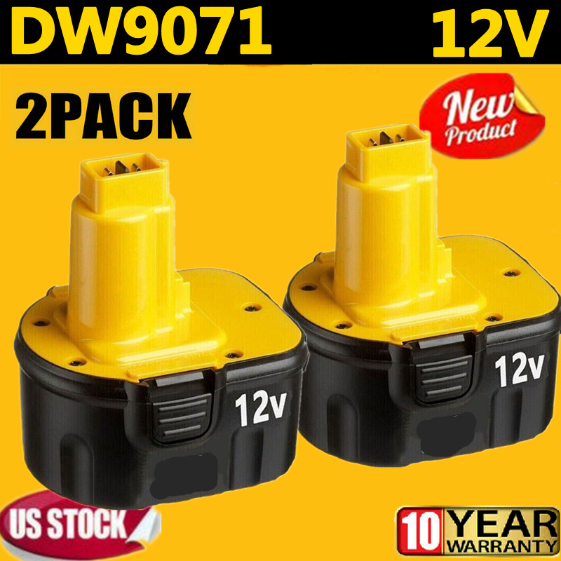 2Pack 12 Volt Replacement For DEWALT DC9071 12V Battery DW9071 DW9072 DC9740