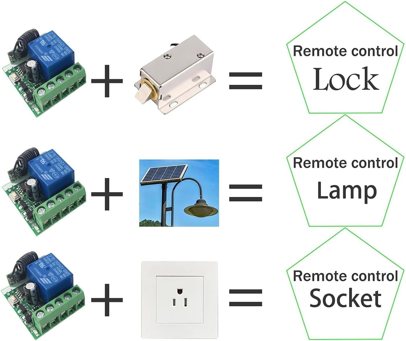 433Mhz Universal Wireless Remote Control Switch DC 12V 1CH Relay Receive