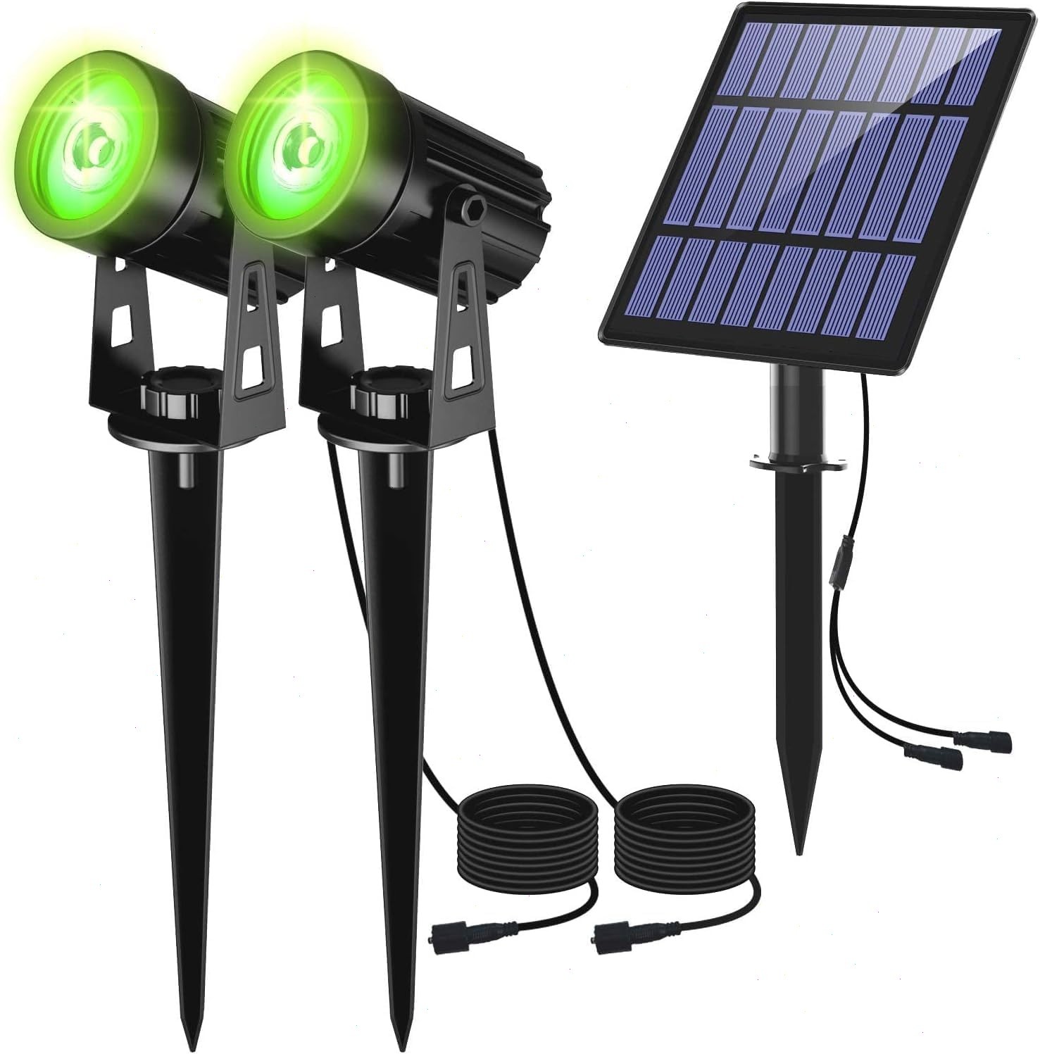 T-SUN 2 IN 1 Solar Spotlights LED Landscape Lights Outdoor Garden Pathway Lights