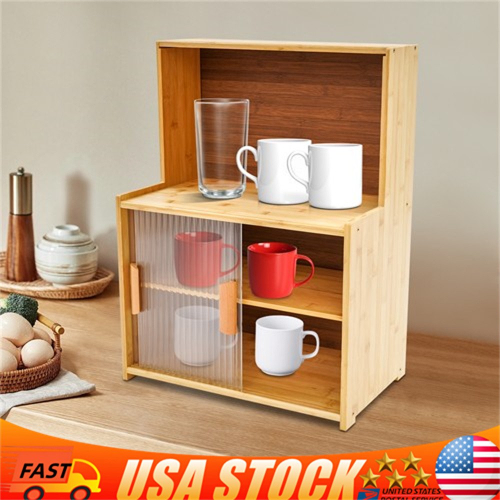 Kitchen Pantry Storage Cabinet Small Countertop Storage Sideboard Cupboard