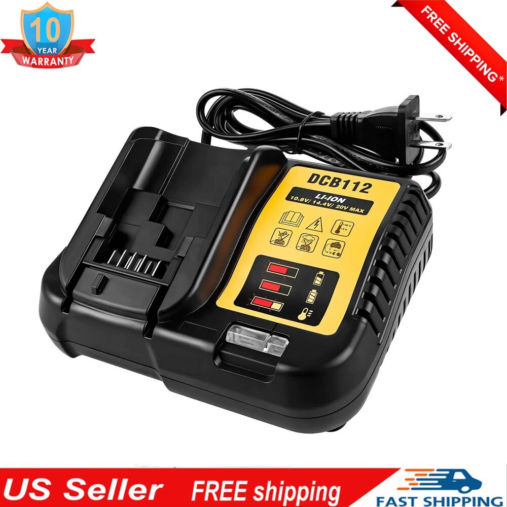 2 pack 20V For DeWALT Max XR Lithium Ion DCB201 DCB203 DCB207 Battery / Charger