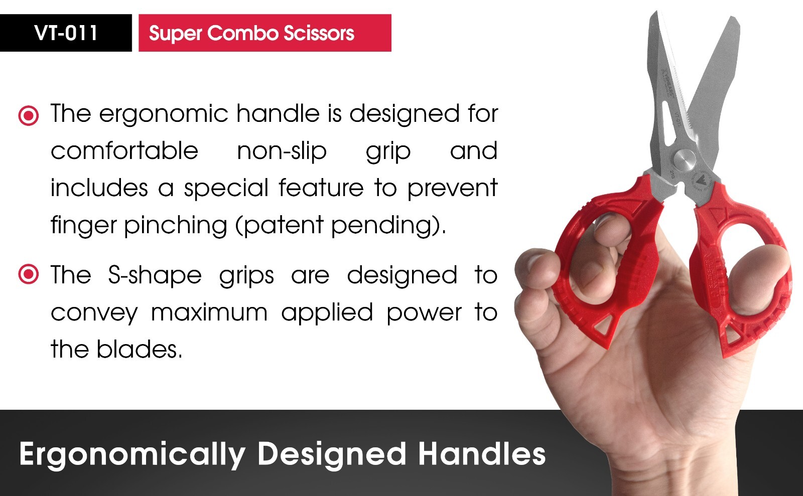 VT-011 vSHEARS Super Combo Scissors Heavy Duty by Vampire Tools