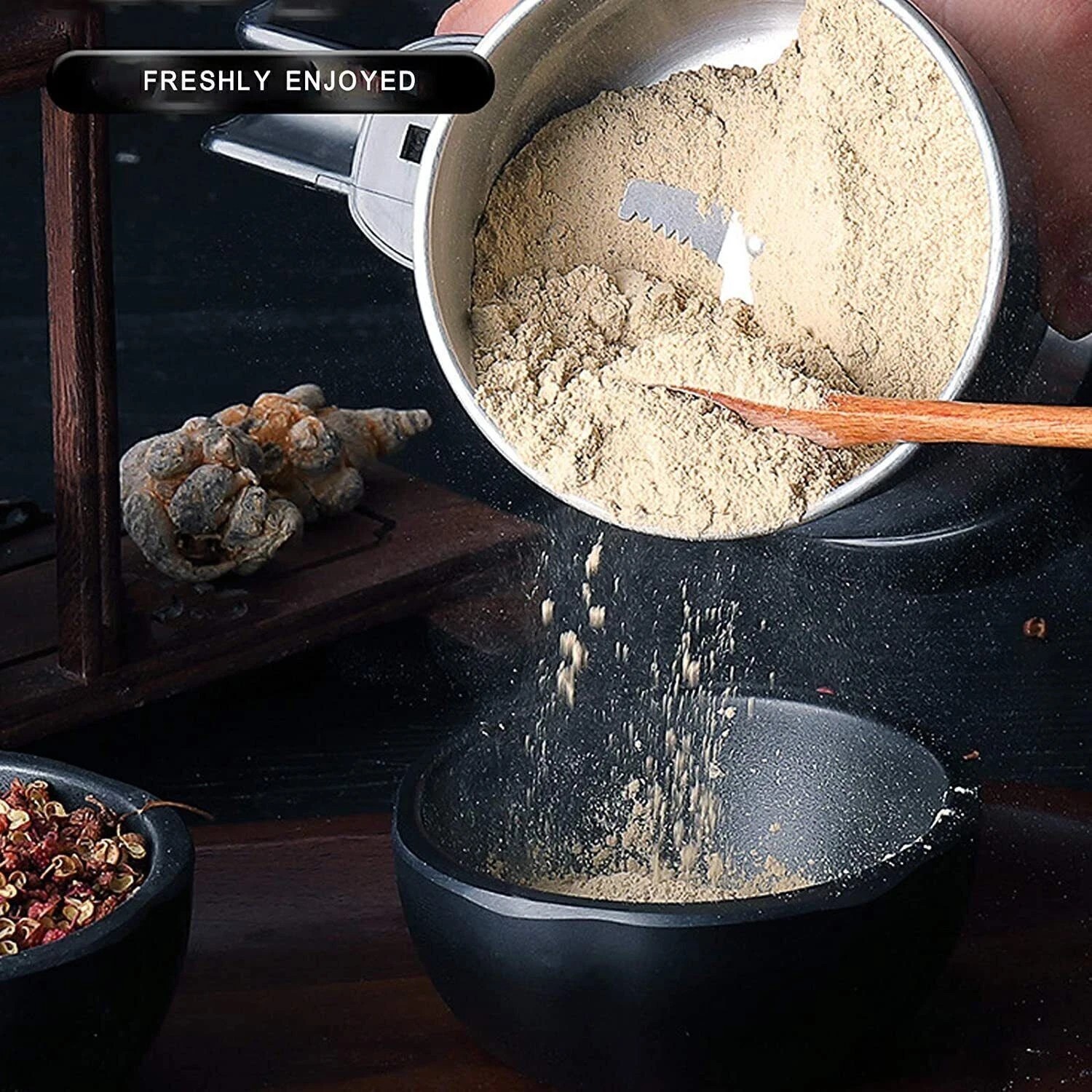 Electric Coffee Bean Grinder Nut Seed Herb Grind Spice Crusher Mill Blender