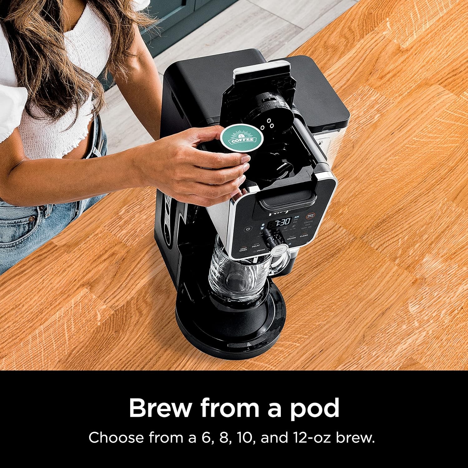 Ninja CFP201 DualBrew System | 12-Cup Coffee Maker | 3 Brew Styles 60-oz – Black