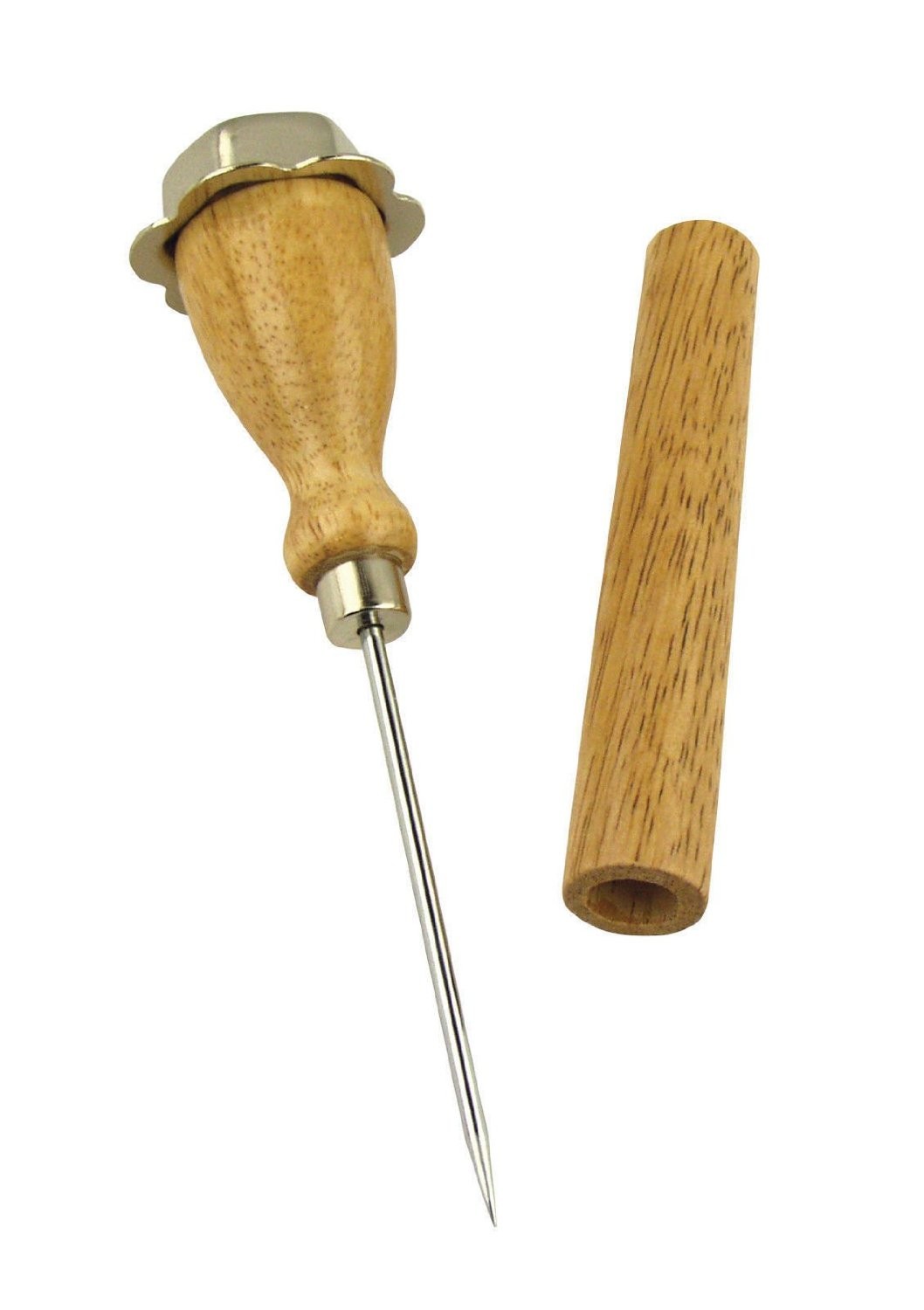 Norpro 7 ¼ in. Stainless Steel Ice Pick with Wood Handle and Sheath (2-Pack)