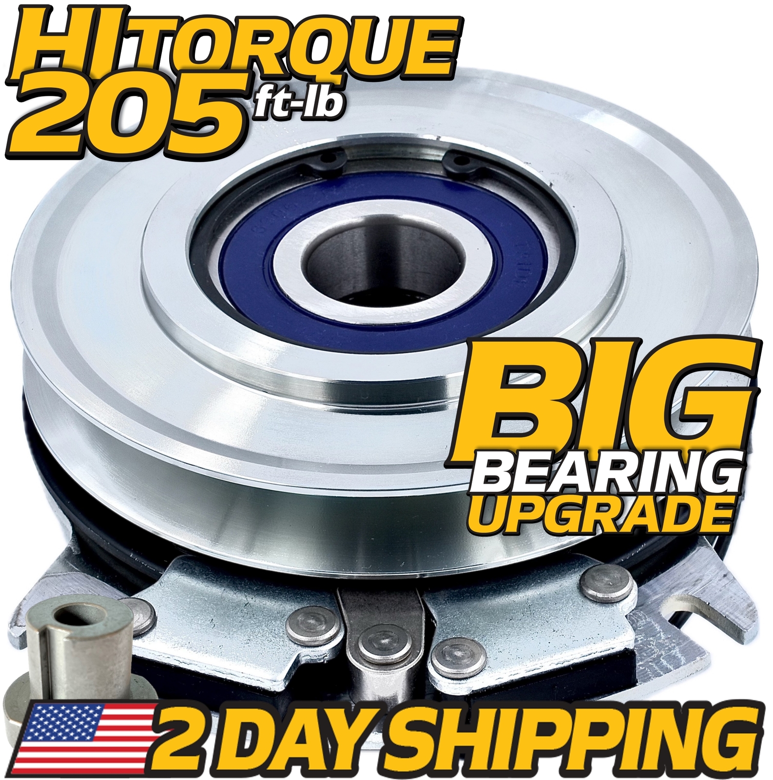 HiTorque BIGBearing Billet PTO Clutch for Ferris Snapper Simplicity 5105090YP