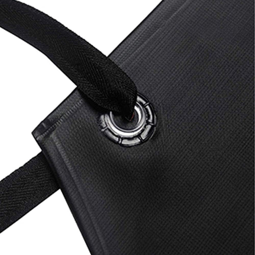 Waterproof Rubber Vinyl Apron Black – 43Hx29W Inch Adjustable Long Black Lightwe
