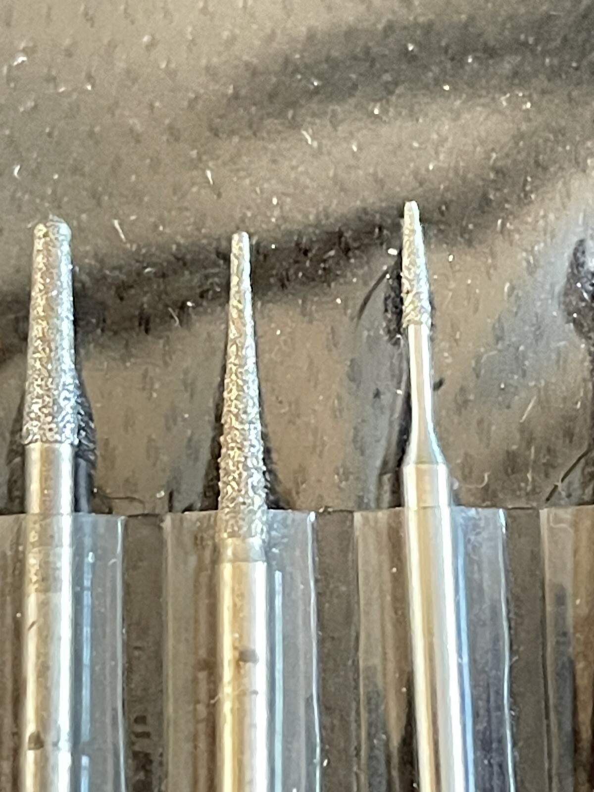 Eurotool 24 Piece Diamond Burr Set #DIB-700.00 .0625 Shank With 3 Adapters