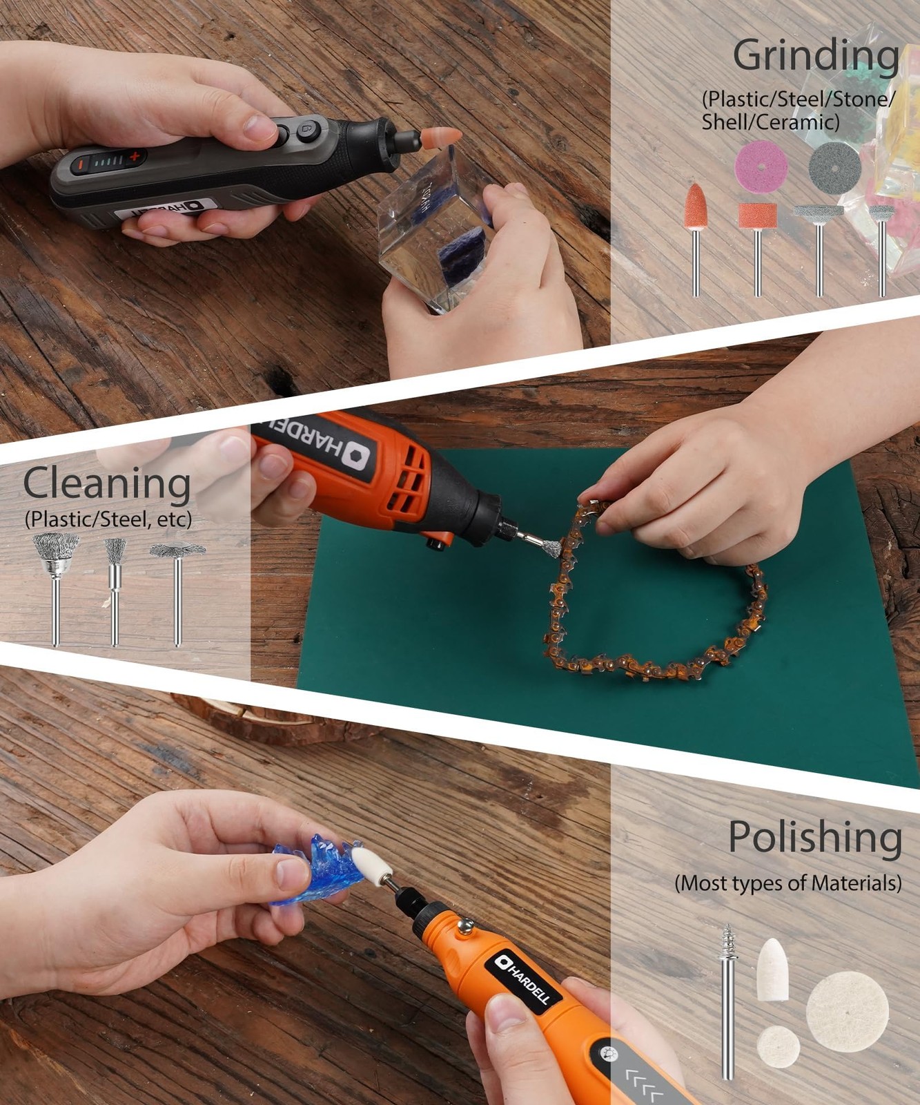 Rotary Tool , 230Pcs Power Rotary Tool Kit, 1/8″(3.2mm) Diameter Shanks, Univ…
