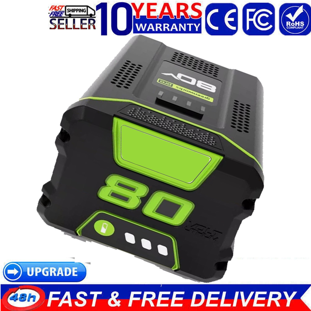 FOR Greenworks 80V Lithium Ion 5.0Ah Rechargeable Li-ion Battery BAB727 GBA80200