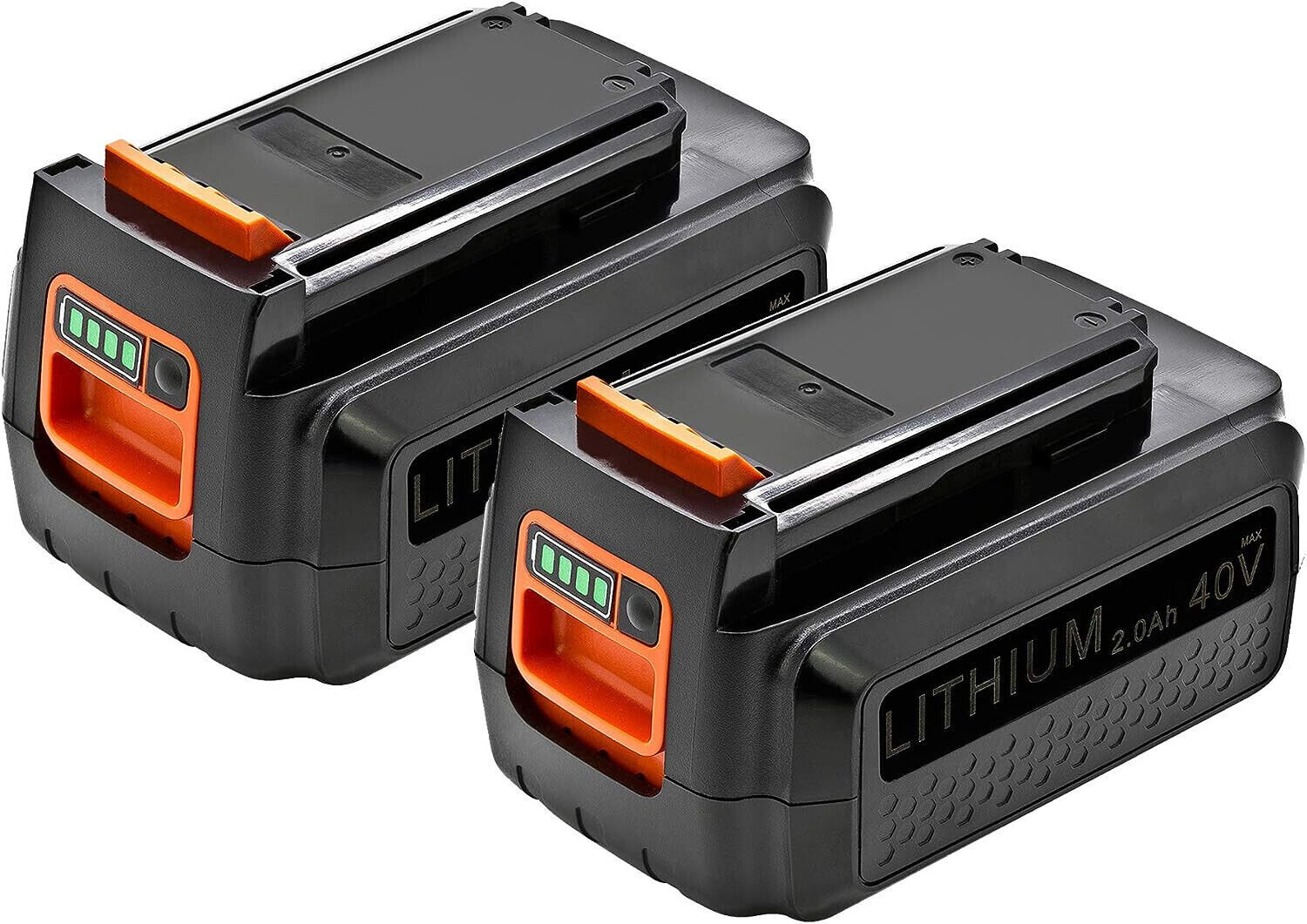 2x 40V 2Ah Li-ion Battery for Black&Decker LBX2040, LBXR36, LBXR36-2, LBX36