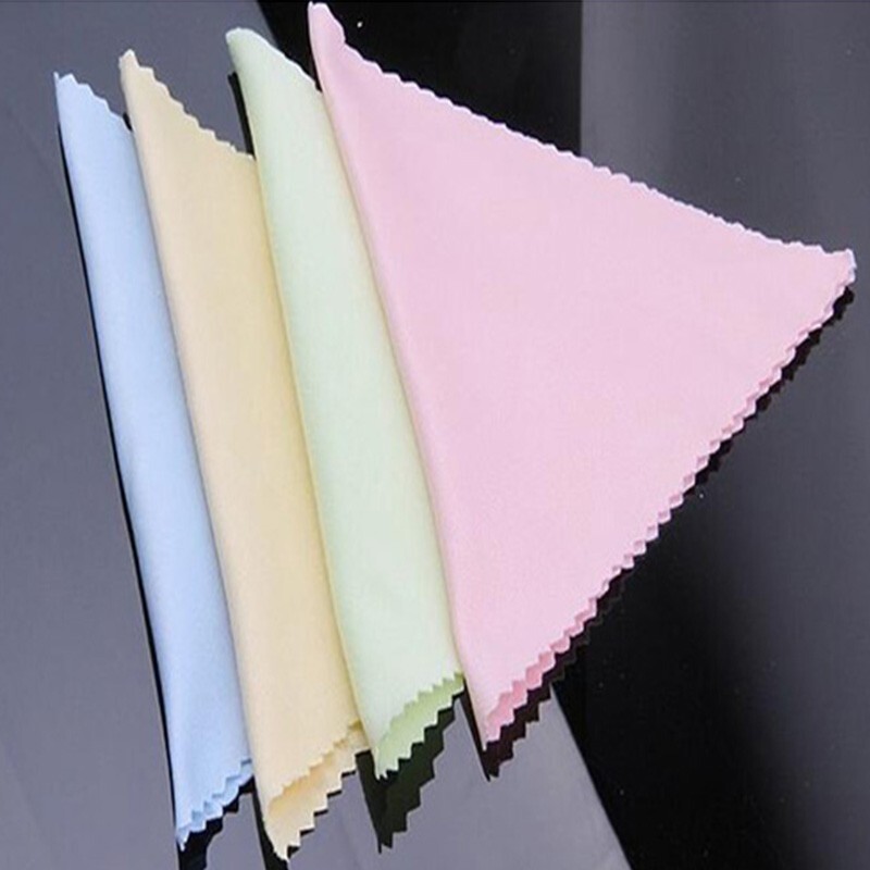 100pcs Microfiber Glasses Cleaning Cloth 5.1″×5.1″ Clean Spectacles Dust Smudges