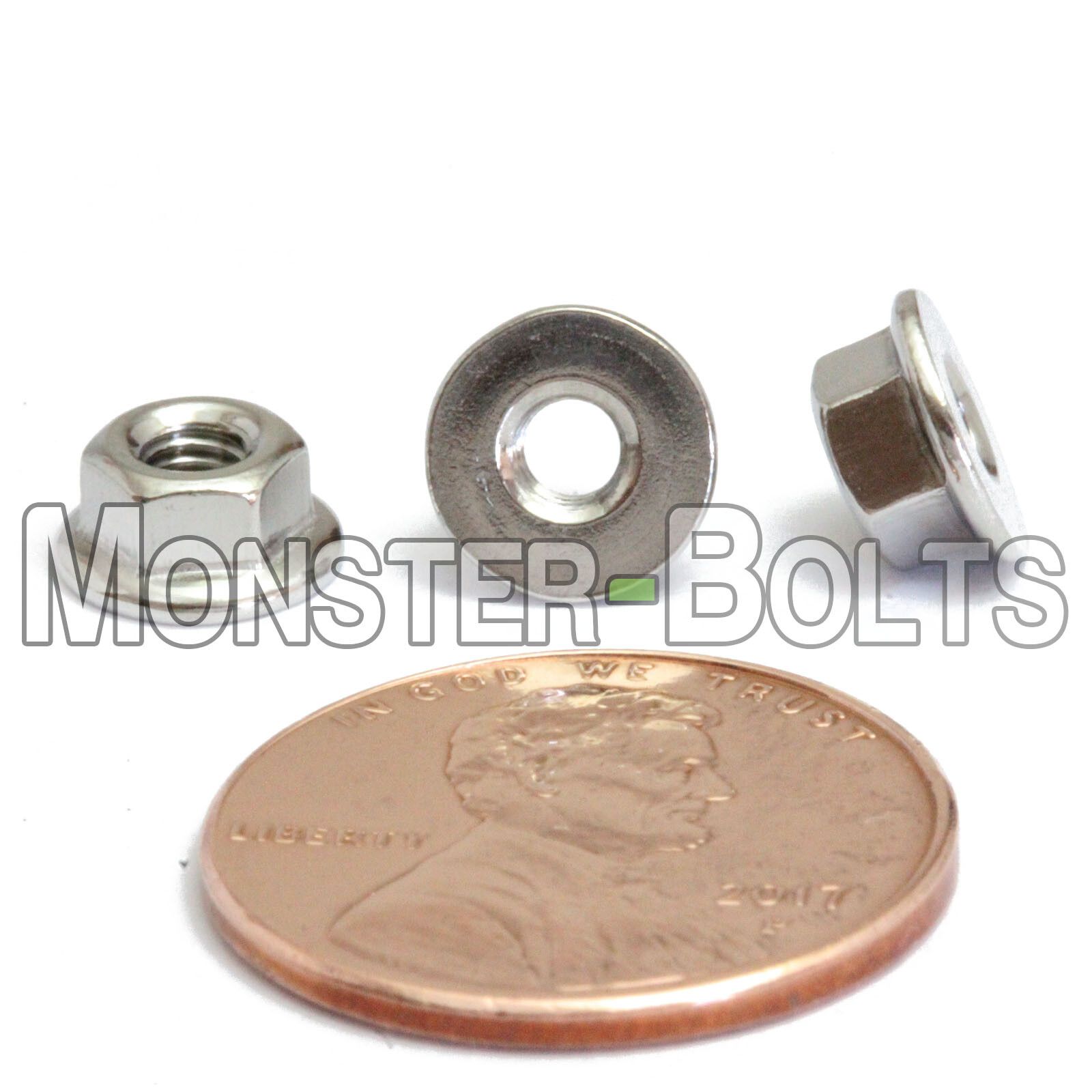 Bulk – Metric A2 Stainless Steel Hex Flange Nuts – DIN 6923 M3 M4 M5 M6 M8 M10