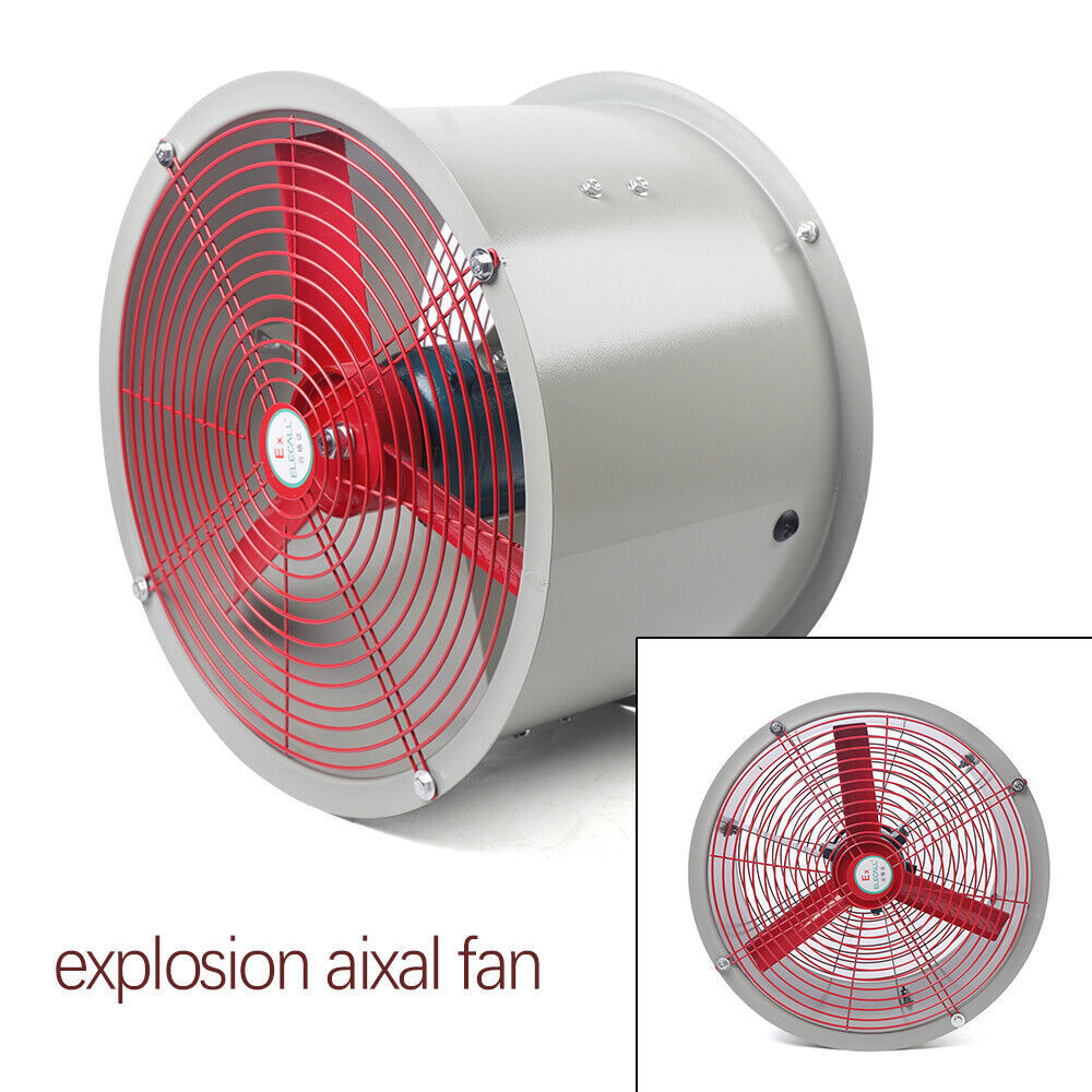 Explosion-proof Axial Exhaust Fan 16″Spray Booth Paint Fumes Exhaust Fan 1450rpm