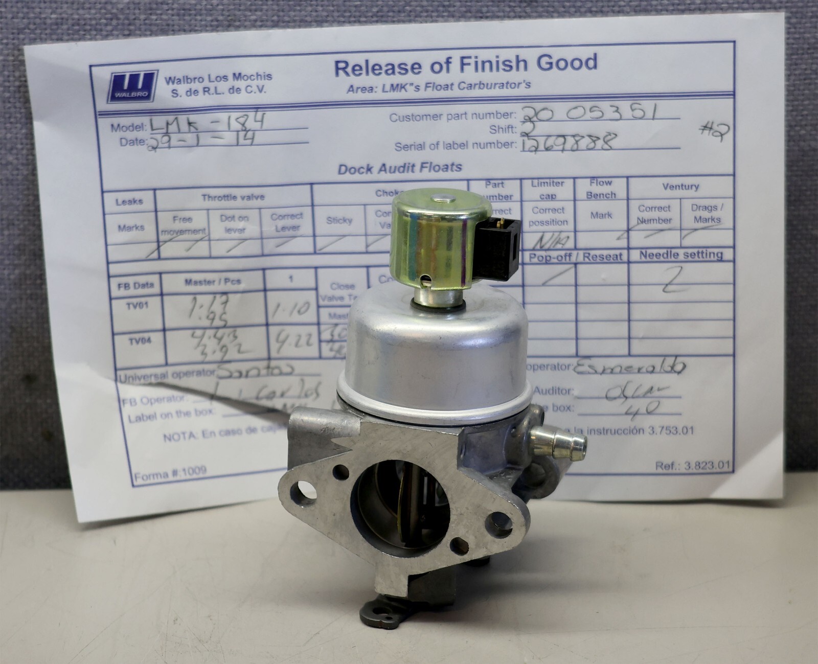 Walbro LMK-184 26mm Auto-Choke Carburetor New Kohler 2005351