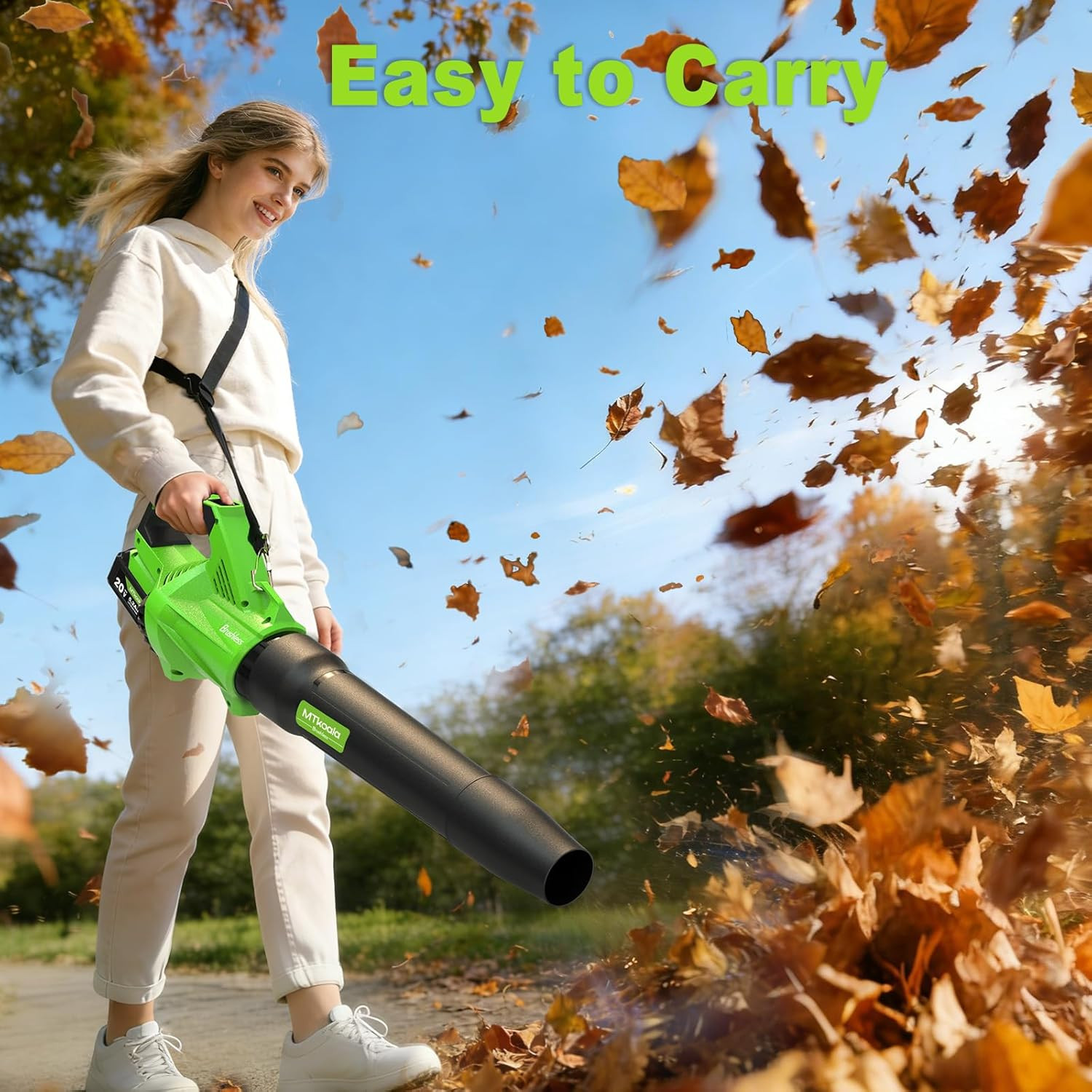 Cordless Leaf Blower 1200W Brushless Motor 700CFM 200MPH 3 Speed Modes
