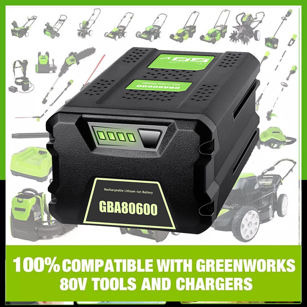 Battery FOR Greenworks 80V Lithium Ion 5.0Ah Rechargeable Li-ion BAB727 GBA80200