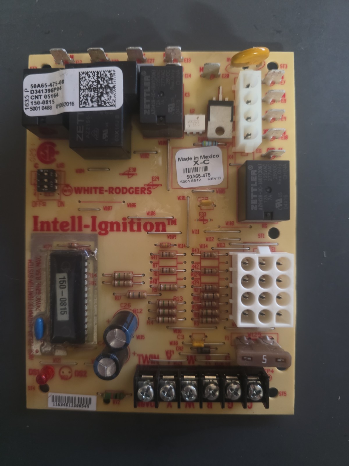 White-Rodgers Furnace Control Board Intell-Ignition 50A65-475 24VAC