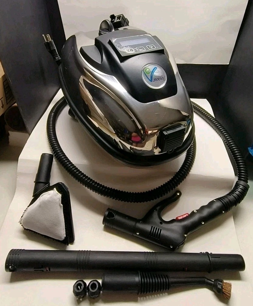 EV International 3000i Dry Vapor Steam Cleaner w/Accessories Bundle Tested Works