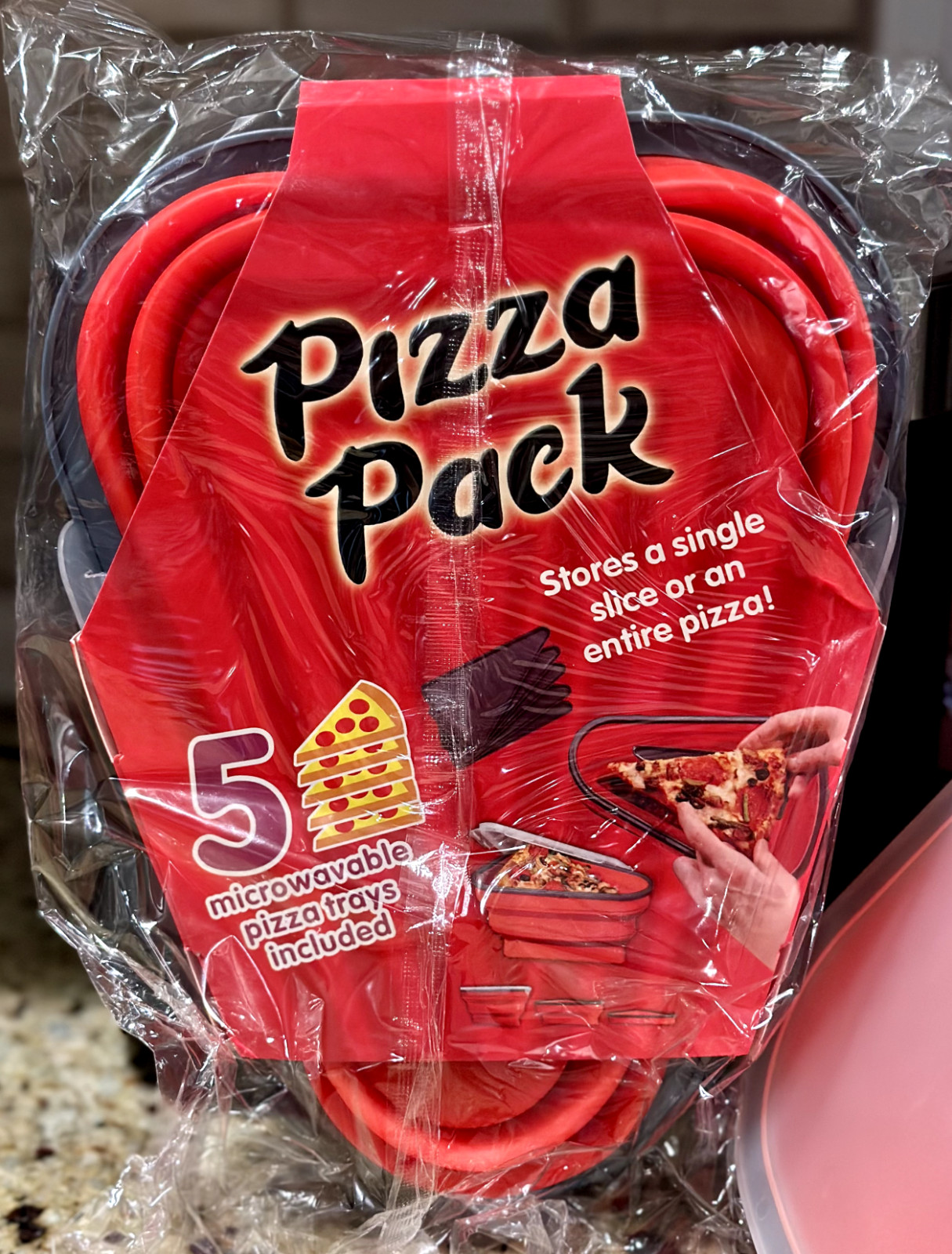 Ultimate Pizza Pack Storage Container Reusable Foldable Portable Microwavable!