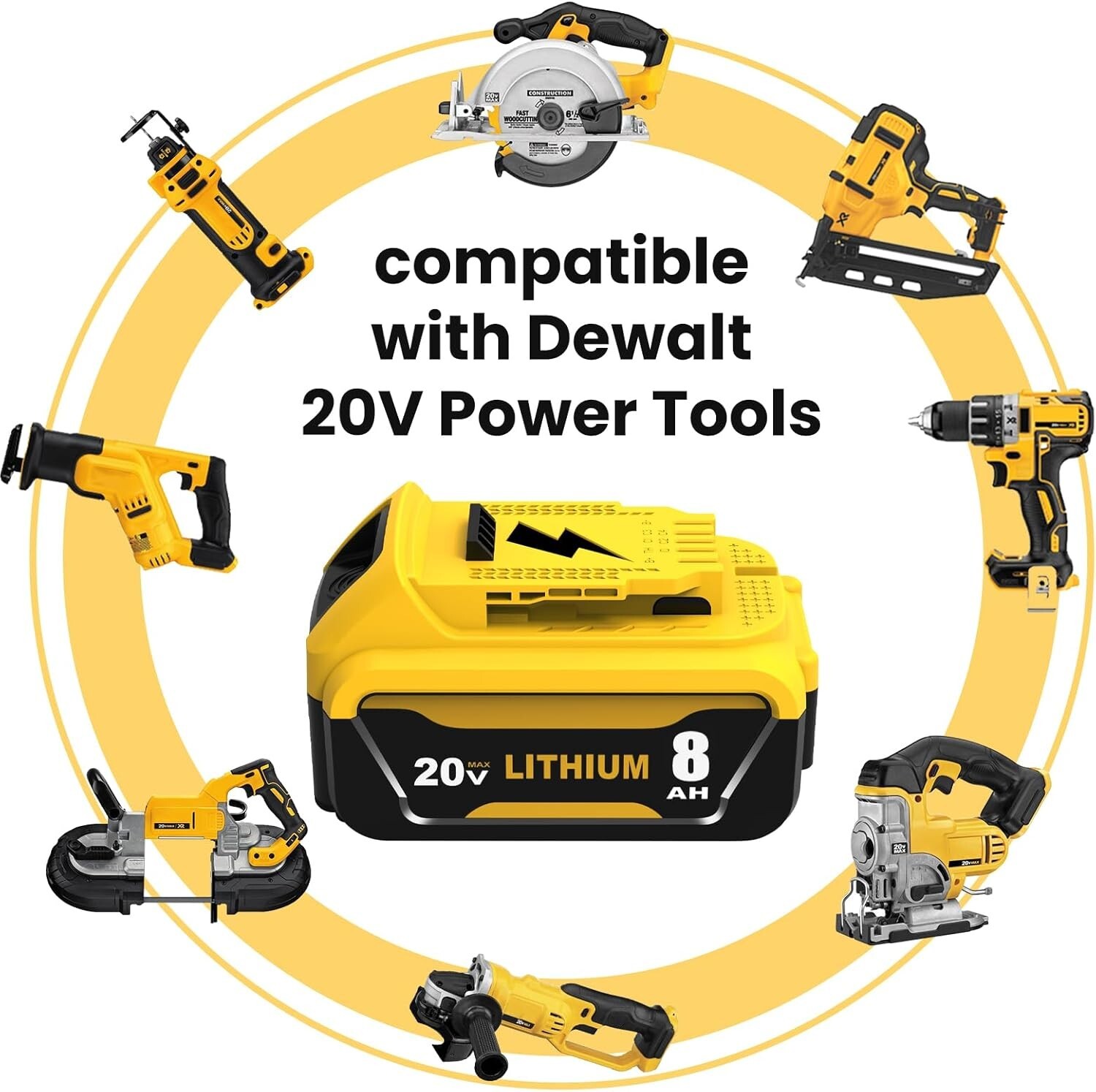 2PACK 10PACK For DeWALT DCB210-2 20V MAX XR 10.0 AH Lithium-Ion Battery DCB210