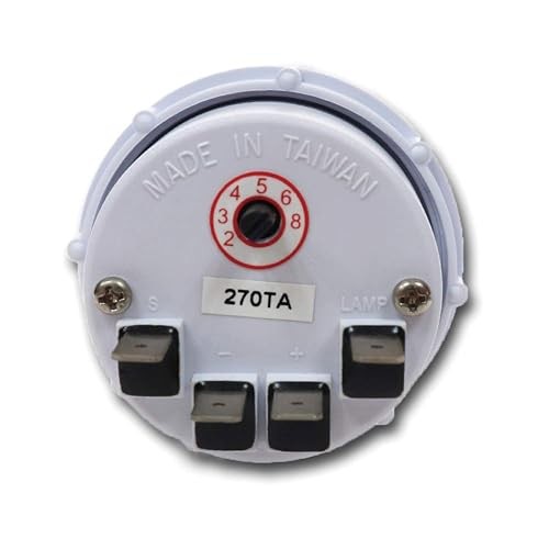 52mm 2-1/16″ Universal Electrical Tachometer 8000 RPM for Gasoline White Dial