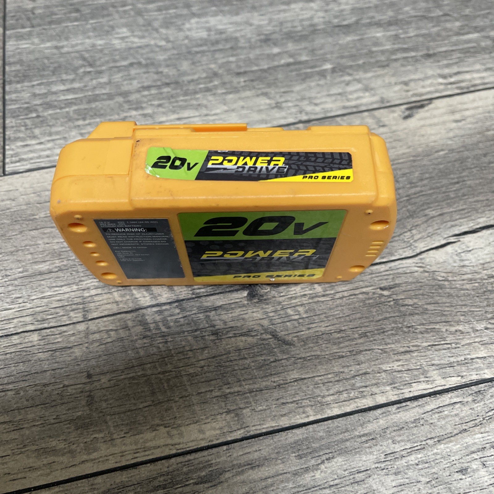 Power Drive Pro Series 20V Li-Ion Battery 1.3Ah Yellow