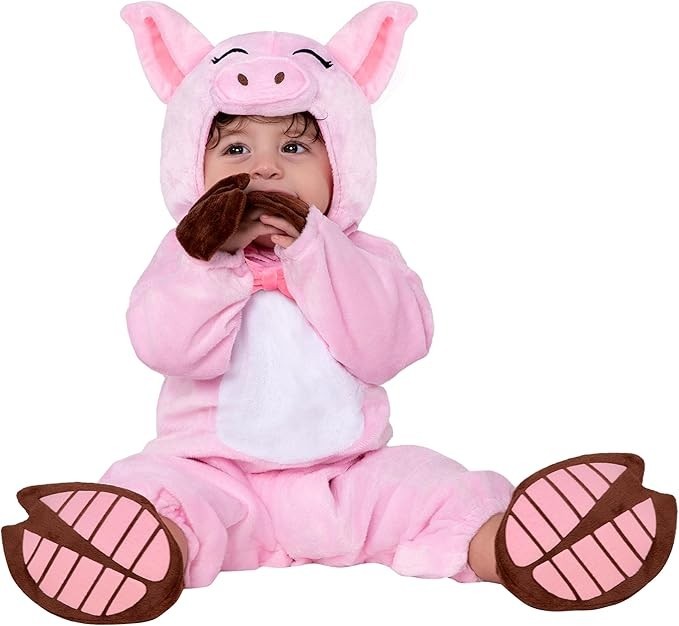 🎃Spooktacular Creations Halloween Pink Baby Pig Costume Pig Costume 6-12 months