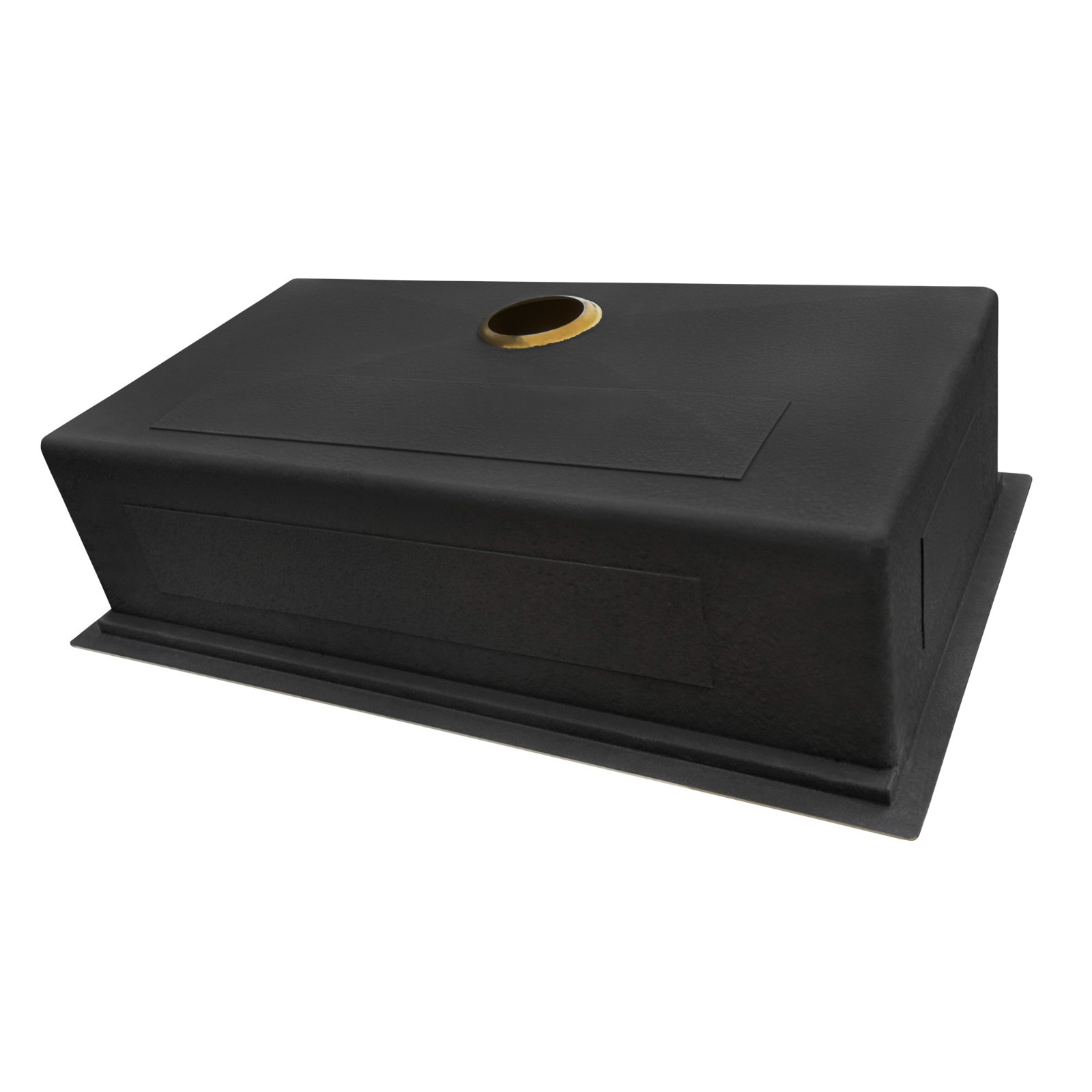 Ruvati 33″ Matte Gold Workstation Undermount Single Bowl Kitchen Sink- RVH6533GG