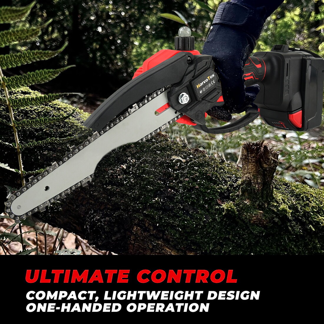 Cordless Mini Chainsaw 8 inch for Milwaukee Powered Wood Cutter NO Battery