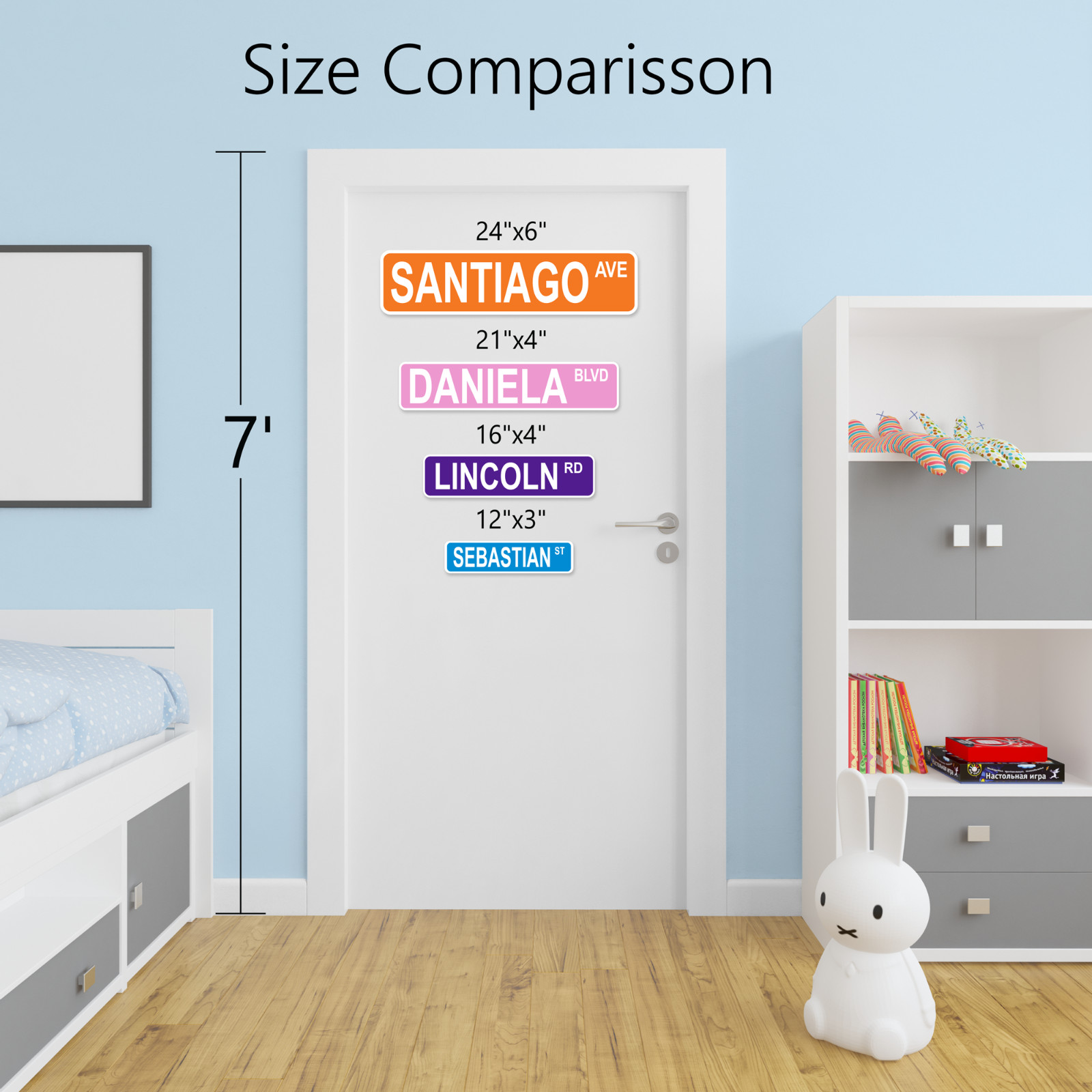 Personalized Street Sign – Custom Road Sign, 4 Sizes, .040 Aluminum, many colors
