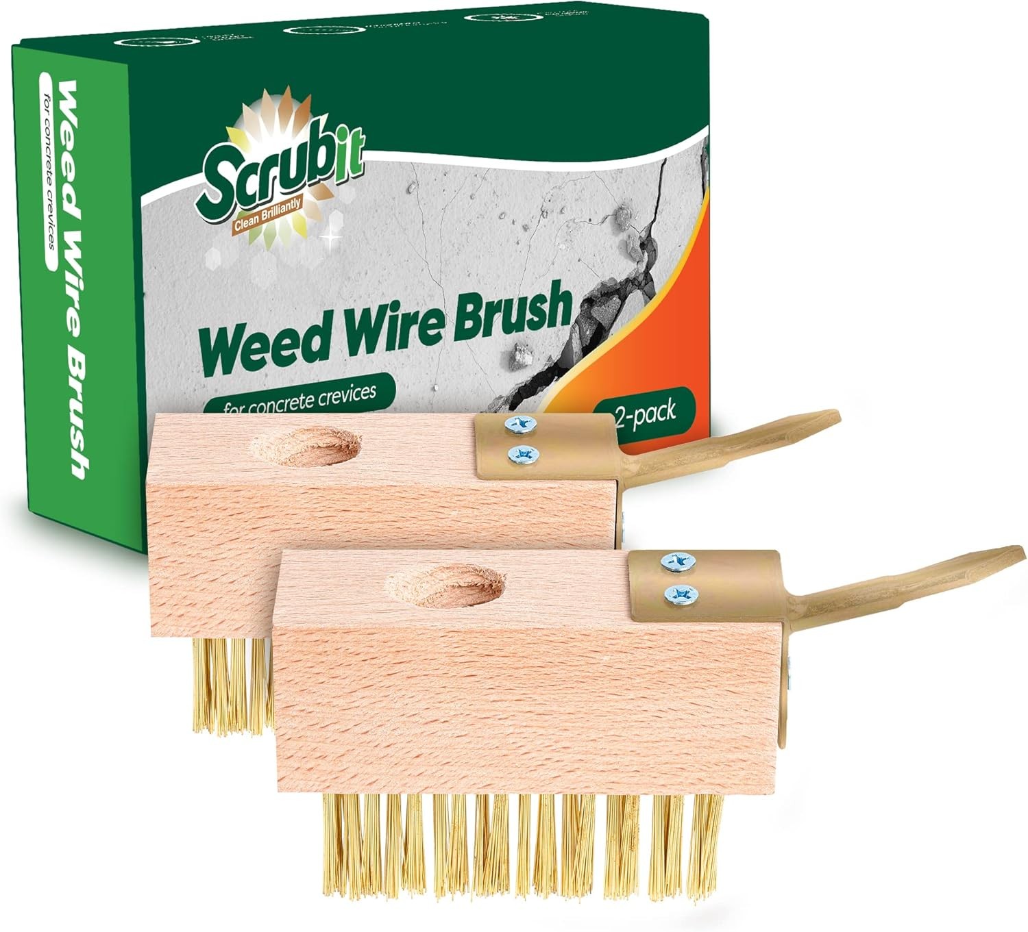Moss & Weed Remover Wired Grout Cleaner Brush Great for Cleaning Decks Pavers