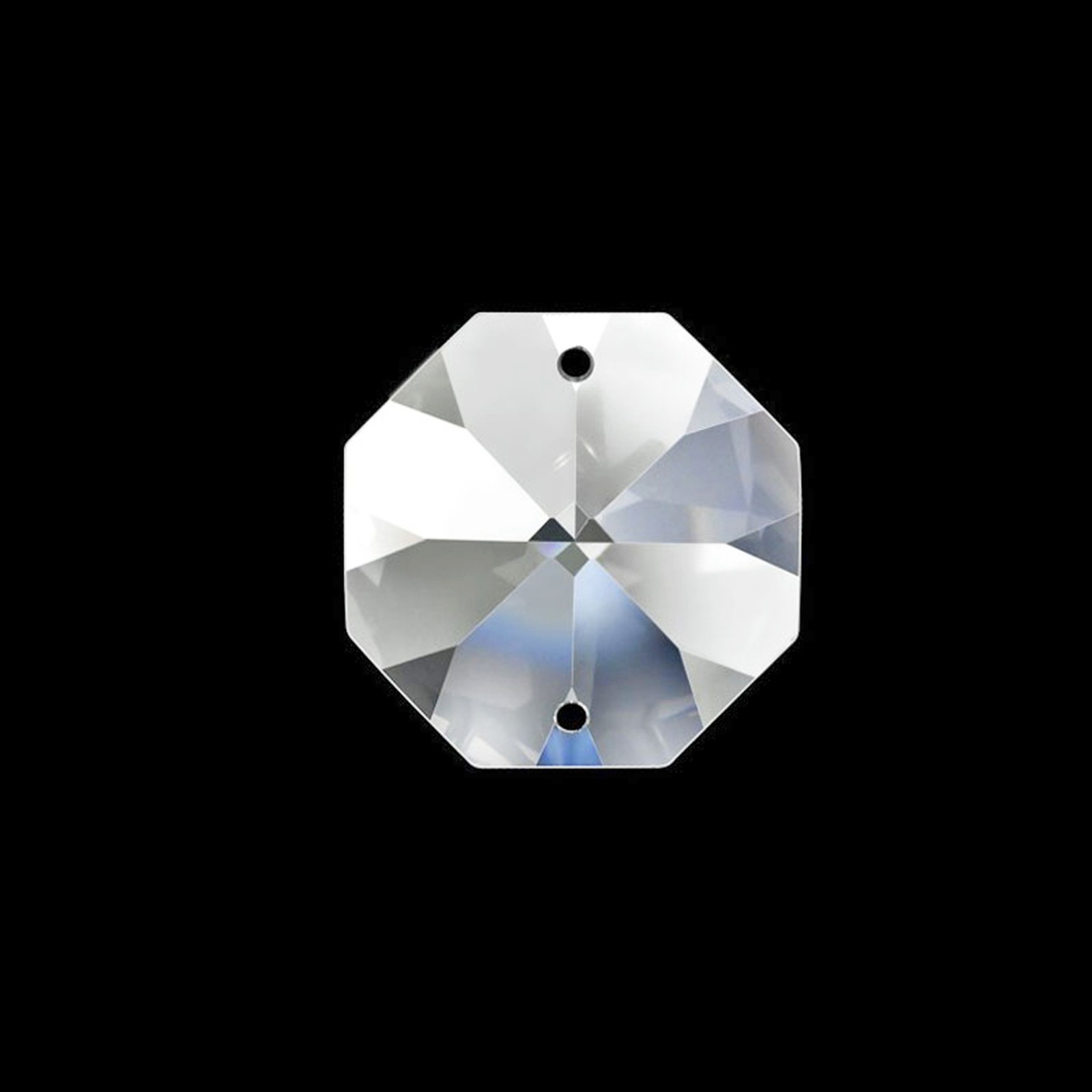 Clear Asfour Crystal Octagon Wholesale Prism (Box of 2000) 14mm #1080 (2-hole)