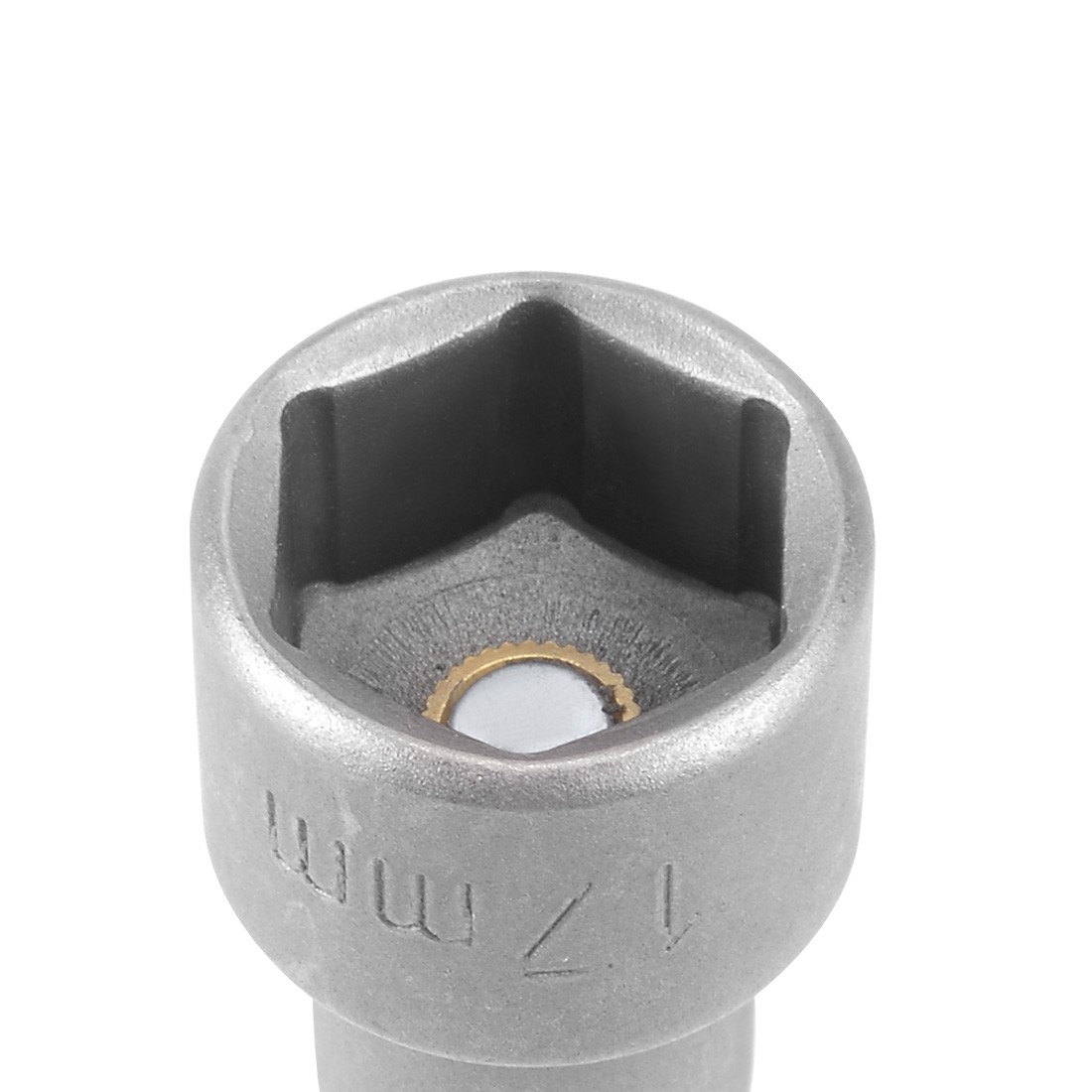 2pcs 1/4″ Quick-Change Hex Shank 17mm Magnetic Nut Setter Driver Drill Bit
