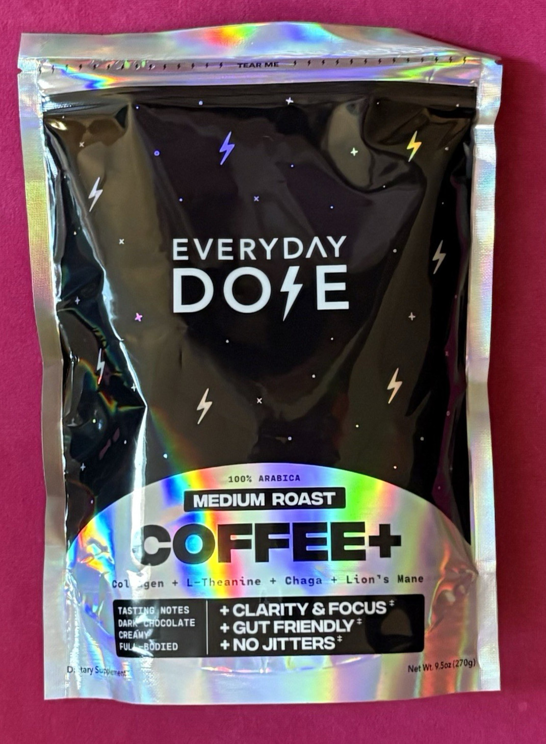 Everyday Dose Mushroom Coffee+ Medium Roast Coffee 30 Servings