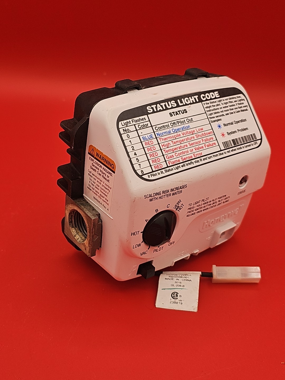 Honeywell Water Heater Gas Control Valve WV8840C1406 SHIPS FREE / TESTED!!