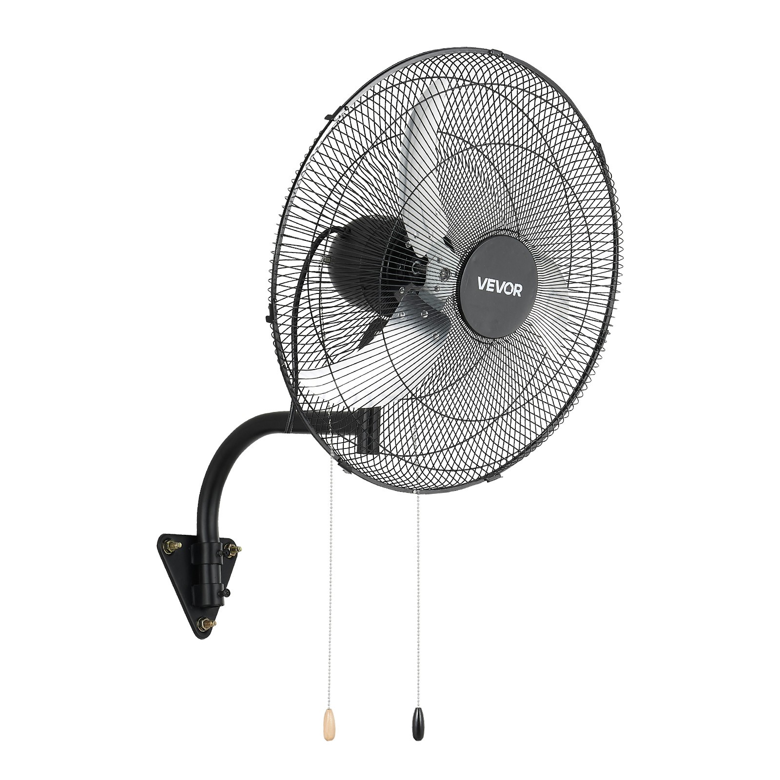 VEVOR 20 in Wall Mount Fan Oscillating 3 Speed Long Airflow Industrial Garage