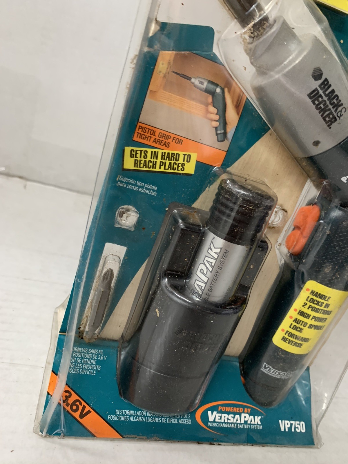 Black & Decker Pivot Driver 3.6V Volt Cordless Screwdriver VP750-READ