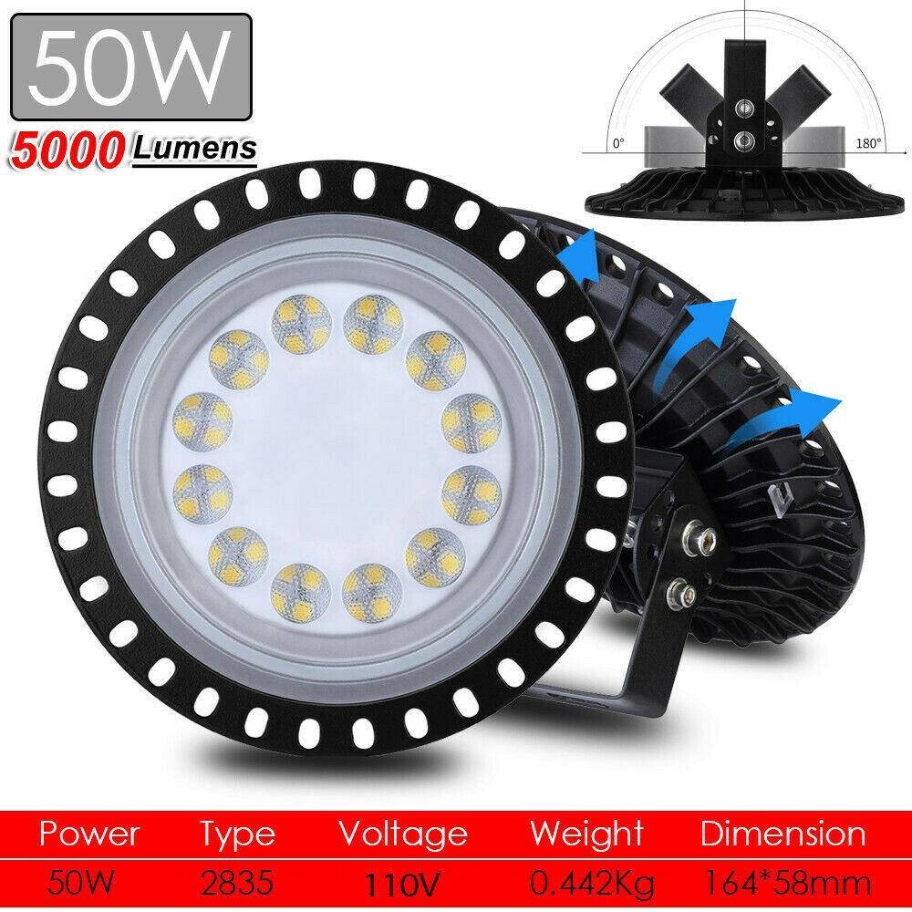 500W 300W 200W 100W 50W LED UFO High Low Bay Light Factory Warehouse Lighting