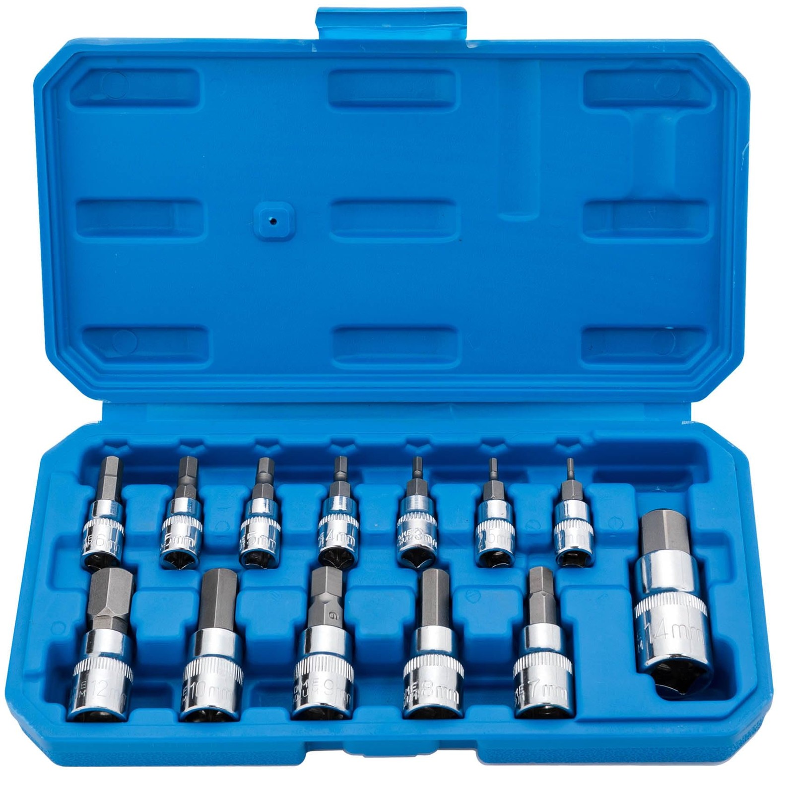 Hex Bit Socket Set Premium S2 Alloy Steel | 13-Piece Metric 2mm Variety Pack